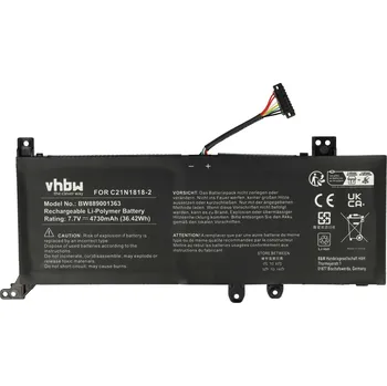 Baterie k notebooku VHBW Baterie pro Asus VivoBook 14 X412 / X412D / X412F, C21N1818-2, 4730 mAh