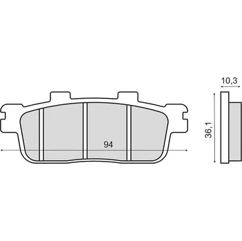 Brzda pro motocykl CL Brakes Brzdové destičky 3230 CL 200.3092.MS