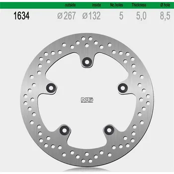 Brzdový kotouč Brzdový kotouč NG 1634