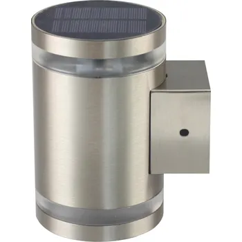 Venkovní osvětlení TRIXLINE Nástěnné solární světlo HD - 370S stříbrná