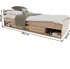 Postel Tempo Kondela Teyo 1S 90 x 200 cm dub sonoma