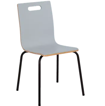 Jídelní židle MEGAN jídelní židle šedá, kostra černá