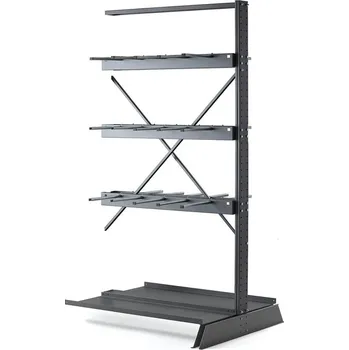 Dílenský regál Vertikální regál PLUS, oboustranný, přídavná sekce, 2500x1250 mm