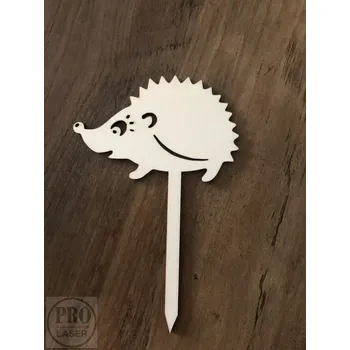 Zahradní dekorace Dřevěný zápich ježek