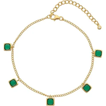 Náramek Stříbrný náramek Hot Diamonds X Gemstones Square DL663