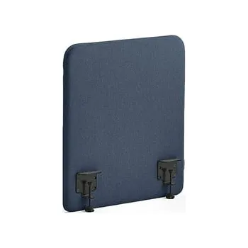 Paraván Stolový paraván ZONE, černé svorky, 600X650x36 mm, potah Hush, námořnická modrá