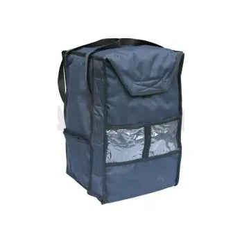 Termobox Taška na pizzu 14 x 35 cm z codury, zapínání na suchý zip, černý s červeným lemováním | FURMIS, T14S