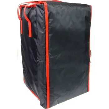 Termobox Taška na pizzu 14 x 35 cm z nylonu, uzavírání na magnet, černý s červeným lemováním | FURMIS, T14S