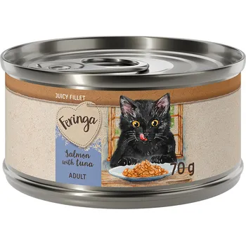 Krmivo pro kočku 12ks-12x70g Feringa Juicy Fillet losos s tuňákem