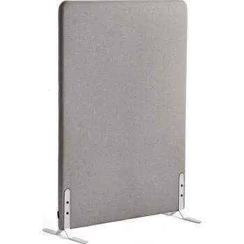 Paraván Paraván ZONE, 1360x1000x46 mm, potah Hush, bílé nohy, světle šedá