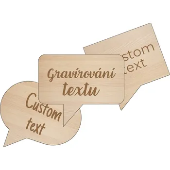 Party dekorace Mix Párty Rekvizit Props do Fotokoutků Set Proprietek Bubliny s Textem Drevěné Gravírované na Míru 20 kusů