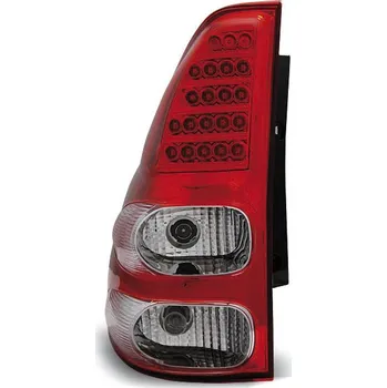 Zadní světlomet TUNING-TEC Zadní světla Toyota Land Cruiser 120 03-09 - krystal/červené LED