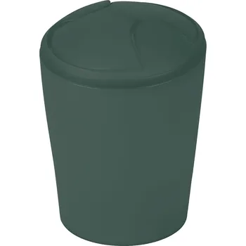 Odpadkový koš Spirella výklopný odpadkový koš MOVE, tmavě zelený, plast, 2 L