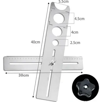 Sada nářadí Nastavitelný lokátor dlaždic pro přesné značení | stavební nářadí, ruční nářadí - Stříbrný
