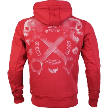 Pánská mikina Pánská mikina Yakuza Premium s kapucí 3723 red Velikost: 4XL