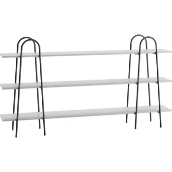 regál BAZA Regál Match 200 cm - nízký, šedý