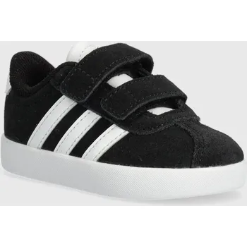 Chlapecké tenisky Dětské semišové sneakers boty adidas VL COURT 3.0 CF I ID9158 černá 99X, EUR 25
