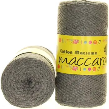 Příze Maccaroni Cotton Macrame středně šedá 25-102