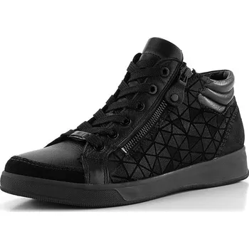 Dámské kozačky Ara kotníkové tenisky se zipem černé Rom 12-24499-01 - 36 | P689036