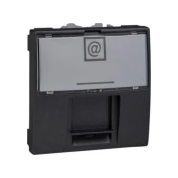 vypínač a zásuvka Kryt datové zásuvky pro kon.AMP,KRONE, LUCENT a ATT (Avaya), grafit *MGU9.460.12