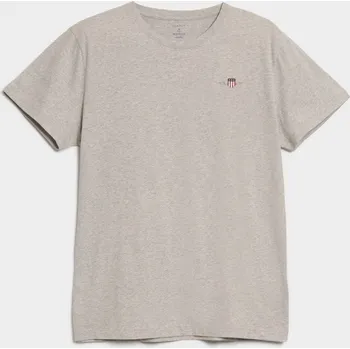 PYŽAMOVÉ TRIČKO GANT SHIELD PAJAMA T-SHIRT LIGHT GREY MELANGE