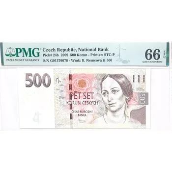 Bankovka 500 Korun 2009 S/N G01376676 EPQ 66