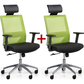Kancelářská židle WOLF II 1+1 ZDARMA, zelená