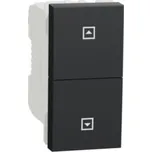 Unica - Žaluziový tlačítkový ovládač 10A, 1M, Antracit *NU310754SC