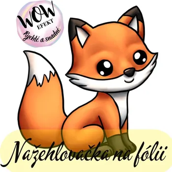 Nažehlovačky na fólii Nažehlovačka na fólii, LIŠKA, 7,8x7,3cm /ks