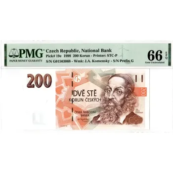 Bankovka 200 Korun 1998 EPQ 66