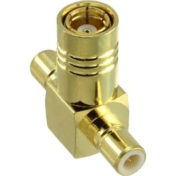 Adaptér RF, orientace těla: Pravý úhel, 50Ω Female SMB na zásuvku SMB