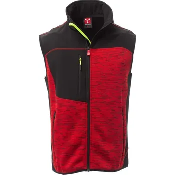 Pánská mikina Pánská softshellová vesta TOUR, Payper Barva: ČERVENÁ/ČERNÁ-FLUO Ž, Velikost: 4XL