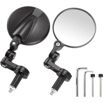 Zrcátko pro motocykl Zrcátka do konců řidítek na motorku "CORSA", pár HOMOLOGOVANÁ