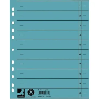 Archivační box Barevný rozlišovač Q-Connect A4, 100ks, modrý 510.2515