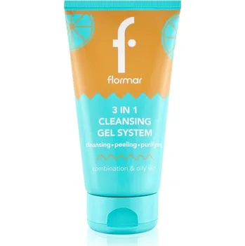 flormar Combination & Oily Skin 3in1 Cleansing Gel čisticí gel 3 v 1 pro mastnou a smíšenou pleť 150 ml