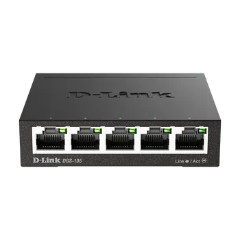 Switch D-Link DGS-105 kovový 5-port 10/100/1000 Switch