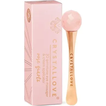 Masážní přístroj Crystallove - 3D rose quartz eye massager Masáž obličeje dámské