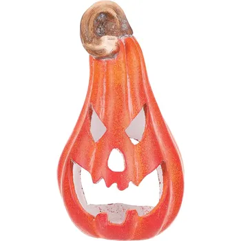 Dýně s obličejem - hruška oranžová