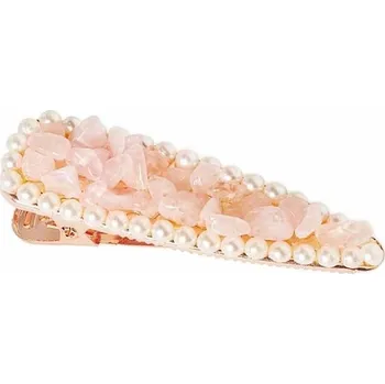 Crystallove - Rose Quartz Hair Clip Sponky a skřipce do vlasů unisex
