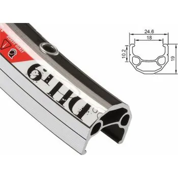 Ráfek na kolo ALEXRIMS MTB ráfek DH19 26x32 děr CNC boční kryt černá (ALX-DH1932)