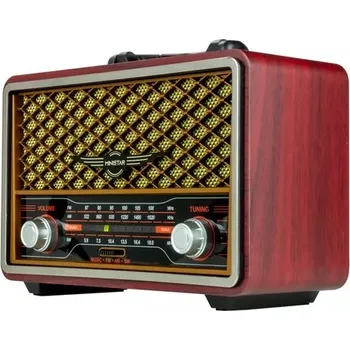 FM transmitter RUSTIKÁLNÍ VINTAGE RETRO RADIO S BLUETOOTH M-156BT MP3 FM AM USB