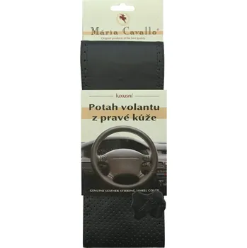 Potah na volant Potah volantu omotávací z pravé kůže A černý PERFO