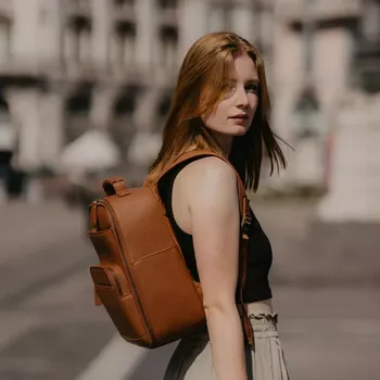 Městský batoh Loulex Mini-Bag Brown - Mini-fotobatoh hnědý