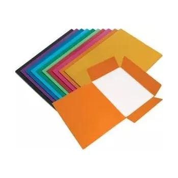 HIT OFFICE mapa odkládací 3 klopami přešpán oranžová