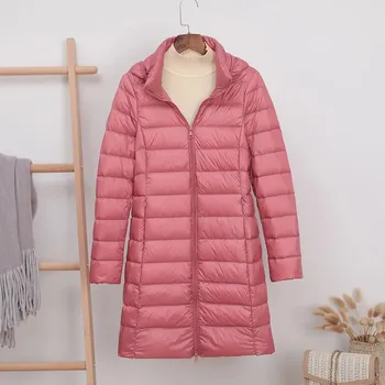 Dámská parka Prošívaná dámska bunda jednobarevná Barva: Růžová, Velikost: 3XL