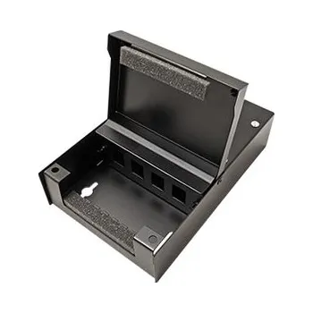 Rozvaděč Rozvodný box pro keystone moduly, 4 porty, neosazený, černý