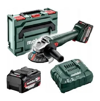 Bruska Metabo Nářadí - 18V AKU úhlová bruska 125 mm, 2x aku 4,0 Ah Li-Power, nabíječka 602371510