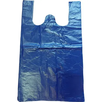 Taška HDPE 10K, 300+150x530 mm - modrá, v bloku