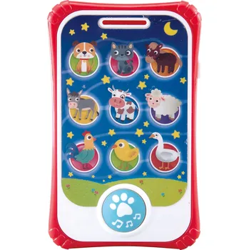 Hračka pro nejmenší Telefon smartphone zvířátka 15cm