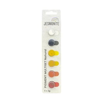 Speciální výtvarná barva Jesmonite pigment sada barev 6 x 2 g Natural